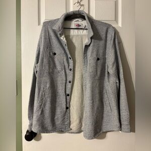 Grayers Athletics Men’s Button-Up Fleece Jacket Shacket | Size L